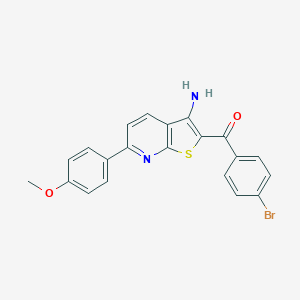 [3-Amino-6-(4-methoxyphenyl)thieno[2,3-b]pyridin-2-yl](4-bromophenyl)methanone