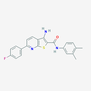 3-amino-N-(3,4-dimethylphenyl)-6-(4-fluorophenyl)thieno[2,3-b]pyridine-2-carboxamide