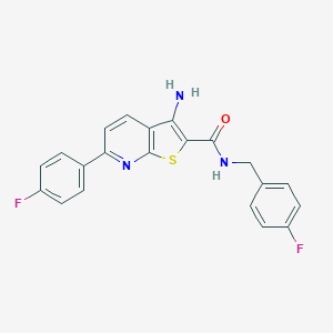 3-amino-N-(4-fluorobenzyl)-6-(4-fluorophenyl)thieno[2,3-b]pyridine-2-carboxamide