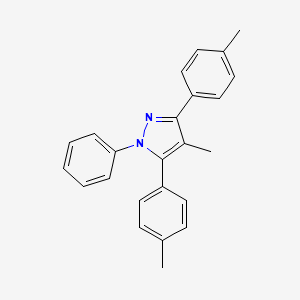 molecular formula C24H22N2 B4597377 4-methyl-3,5-bis(4-methylphenyl)-1-phenyl-1H-pyrazole 