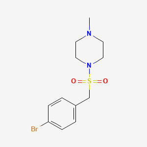 molecular formula C12H17BrN2O2S B4597435 1-((4-Bromobenzyl)sulfonyl)-4-methylpiperazine 