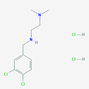molecular formula C11H18Cl4N2 B4597592 N-[(3,4-dichlorophenyl)methyl]-N',N'-dimethylethane-1,2-diamine;dihydrochloride 