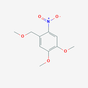 molecular formula C10H13NO5 B4597698 1,2-dimethoxy-4-(methoxymethyl)-5-nitrobenzene 