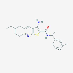 N-[1-(1-adamantyl)ethyl]-3-amino-6-ethyl-5,6,7,8-tetrahydrothieno[2,3-b]quinoline-2-carboxamide