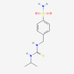 molecular formula C11H17N3O2S2 B4598080 4-{[(Propan-2-ylcarbamothioyl)amino]methyl}benzenesulfonamide CAS No. 883548-65-0