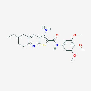 3-amino-6-ethyl-N-(3,4,5-trimethoxyphenyl)-5,6,7,8-tetrahydrothieno[2,3-b]quinoline-2-carboxamide