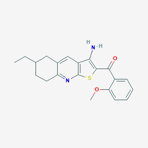 (3-Amino-6-ethyl-5,6,7,8-tetrahydrothieno[2,3-b]quinolin-2-yl)(2-methoxyphenyl)methanone