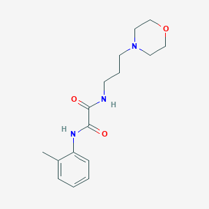 molecular formula C16H23N3O3 B4598228 N-(2-methylphenyl)-N'-[3-(morpholin-4-yl)propyl]ethanediamide 