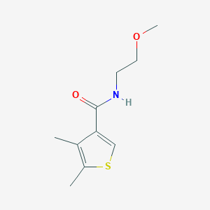 molecular formula C10H15NO2S B4598244 N-(2-methoxyethyl)-4,5-dimethylthiophene-3-carboxamide 