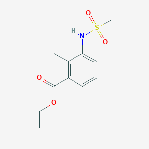 molecular formula C11H15NO4S B4598257 ethyl 2-methyl-3-[(methylsulfonyl)amino]benzoate 