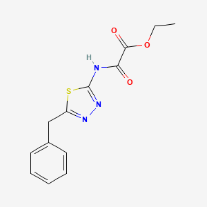 molecular formula C13H13N3O3S B4598351 ETHYL [(5-BENZYL-1,3,4-THIADIAZOL-2-YL)CARBAMOYL]FORMATE 