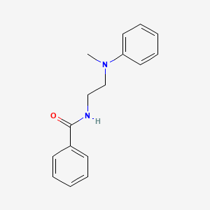 molecular formula C16H18N2O B4598387 N-{2-[methyl(phenyl)amino]ethyl}benzamide 