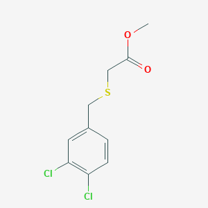 molecular formula C10H10Cl2O2S B4598476 METHYL 2-[(3,4-DICHLOROBENZYL)SULFANYL]ACETATE 