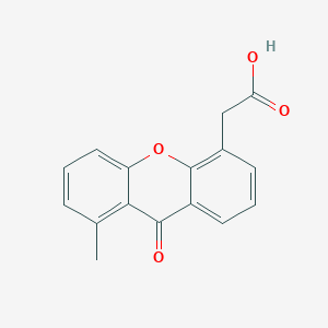 molecular formula C16H12O4 B045985 8-Methylxanthen-9-one-4-acetic acid CAS No. 117570-76-0