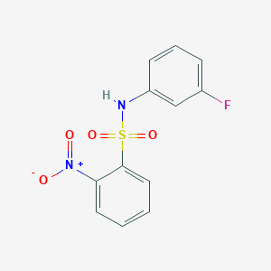 molecular formula C12H9FN2O4S B4598704 N-(3-fluorophenyl)-2-nitrobenzenesulfonamide 