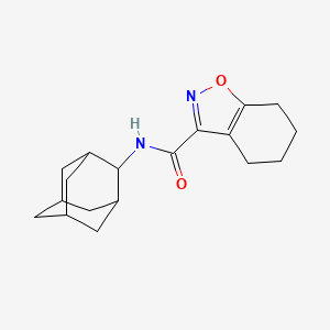 molecular formula C18H24N2O2 B4599221 N~3~-(2-ADAMANTYL)-4,5,6,7-TETRAHYDRO-1,2-BENZISOXAZOLE-3-CARBOXAMIDE 
