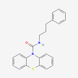 molecular formula C22H20N2OS B4599440 N-(3-phenylpropyl)-10H-phenothiazine-10-carboxamide 