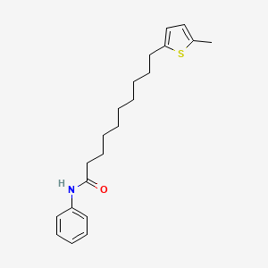 molecular formula C21H29NOS B4599513 10-(5-methylthiophen-2-yl)-N-phenyldecanamide 