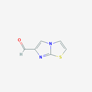 molecular formula C6H4N2OS B045997 Imidazo[2,1-b]thiazole-6-carbaldehyde CAS No. 120107-61-1