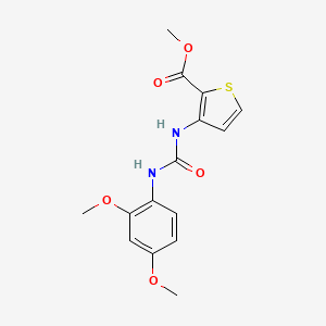 molecular formula C15H16N2O5S B4599883 METHYL 3-{[(2,4-DIMETHOXYANILINO)CARBONYL]AMINO}-2-THIOPHENECARBOXYLATE 
