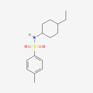 molecular formula C15H23NO2S B4600208 N-(4-ETHYLCYCLOHEXYL)-4-METHYLBENZENE-1-SULFONAMIDE 