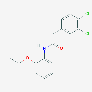 molecular formula C16H15Cl2NO2 B4601116 2-(3,4-dichlorophenyl)-N-(2-ethoxyphenyl)acetamide 