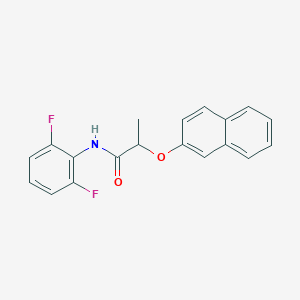 molecular formula C19H15F2NO2 B4601538 N-(2,6-difluorophenyl)-2-(naphthalen-2-yloxy)propanamide 