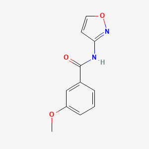 molecular formula C11H10N2O3 B4602096 3-methoxy-N-(1,2-oxazol-3-yl)benzamide 