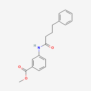 molecular formula C18H19NO3 B4602410 methyl 3-[(4-phenylbutanoyl)amino]benzoate 