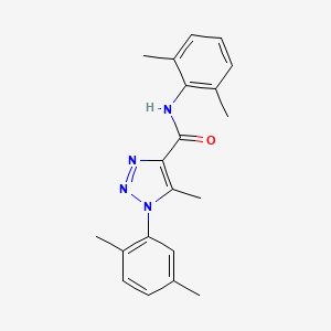 molecular formula C20H22N4O B4602607 1-(2,5-dimethylphenyl)-N-(2,6-dimethylphenyl)-5-methyl-1H-1,2,3-triazole-4-carboxamide 