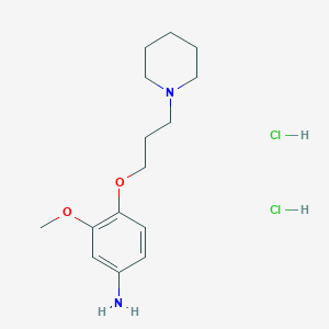 molecular formula C15H26Cl2N2O2 B4602842 [3-Methoxy-4-(3-piperidin-1-ylpropoxy)phenyl]amine dihydrochloride 