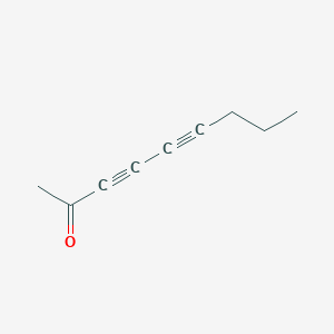 molecular formula C9H10O B046029 Nona-3,5-diyn-2-one CAS No. 116428-95-6