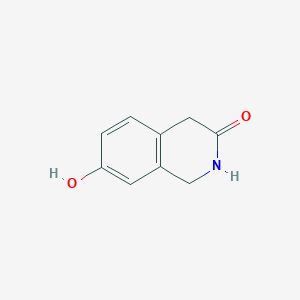 molecular formula C9H9NO2 B046031 7-Hydroxy-1,2,3,4-tetrahydroisoquinolin-3-one CAS No. 53389-81-4