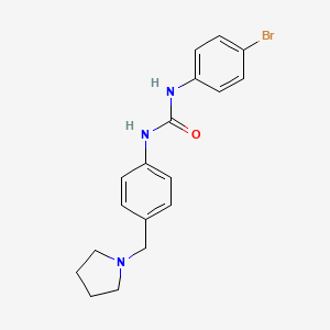 molecular formula C18H20BrN3O B4603190 N-(4-bromophenyl)-N'-[4-(1-pyrrolidinylmethyl)phenyl]urea 