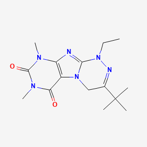 molecular formula C15H22N6O2 B4603206 3-tert-butyl-1-ethyl-7,9-dimethyl-4H-purino[8,7-c][1,2,4]triazine-6,8-dione 