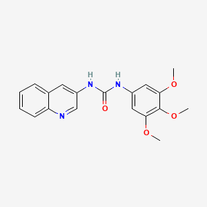 molecular formula C19H19N3O4 B4603242 N-3-quinolinyl-N'-(3,4,5-trimethoxyphenyl)urea 