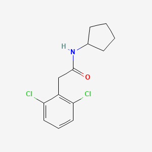 molecular formula C13H15Cl2NO B4603613 N-cyclopentyl-2-(2,6-dichlorophenyl)acetamide 
