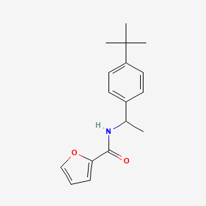 molecular formula C17H21NO2 B4603632 N-[1-(4-tert-butylphenyl)ethyl]furan-2-carboxamide 