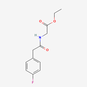molecular formula C12H14FNO3 B4603680 ethyl N-[(4-fluorophenyl)acetyl]glycinate 