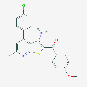 [3-Amino-4-(4-chlorophenyl)-6-methylthieno[2,3-b]pyridin-2-yl](4-methoxyphenyl)methanone