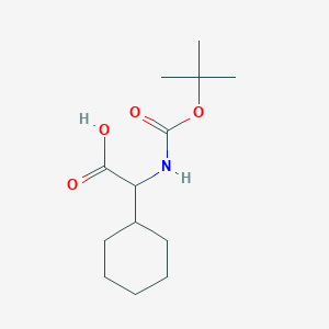 molecular formula C13H23NO4 B046041 2-(((Tert-butoxy)carbonyl)amino)-2-cyclohexylacetic acid CAS No. 35264-05-2