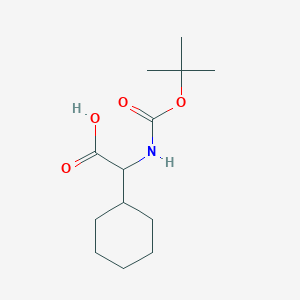 molecular formula C13H23NO4 B046041 叔丁氧羰基氨基环己基乙酸 CAS No. 35264-05-2