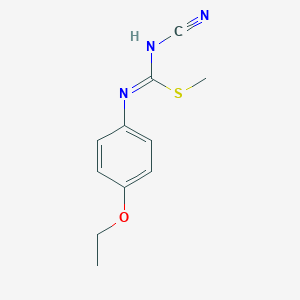 methyl N-cyano-N'-(4-ethoxyphenyl)carbamimidothioate