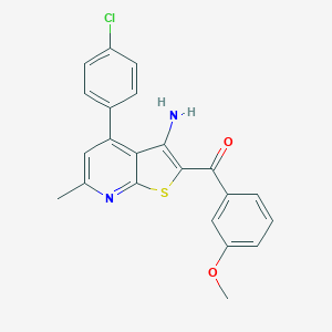 [3-Amino-4-(4-chlorophenyl)-6-methylthieno[2,3-b]pyridin-2-yl](3-methoxyphenyl)methanone