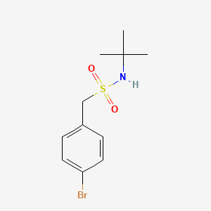 molecular formula C11H16BrNO2S B4604320 1-(4-bromophenyl)-N-tert-butylmethanesulfonamide 
