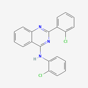 molecular formula C20H13Cl2N3 B4604326 N,2-bis(2-chlorophenyl)quinazolin-4-amine 