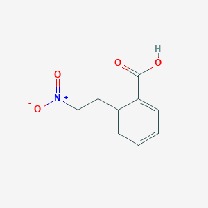 molecular formula C9H9NO4 B046049 2-(2-Nitroethyl)benzoic acid CAS No. 115912-92-0