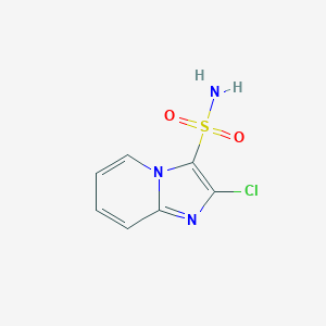 molecular formula C7H6ClN3O2S B046051 2-Chloroimidazo[1,2-a]pyridine-3-sulfonamide CAS No. 112566-17-3