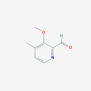 molecular formula C8H9NO2 B046056 3-Methoxy-4-methylpyridine-2-carbaldehyde CAS No. 123506-69-4