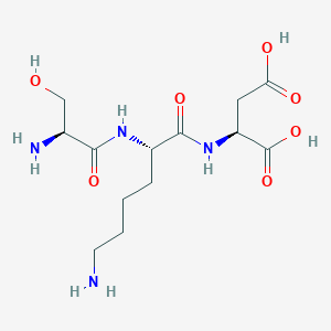 molecular formula C13H24N4O7 B046071 Seryl-lysyl-aspartic acid CAS No. 111245-28-4